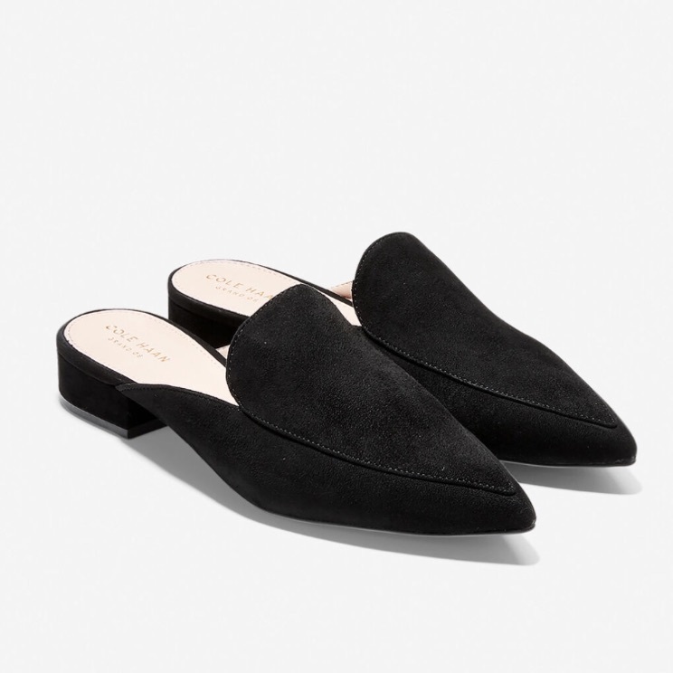 セール!!【Cole Haan】 パイパー ミュール ブラックスエード セール!!【Cole Haan】 パイパー ミュール ブラックスエード