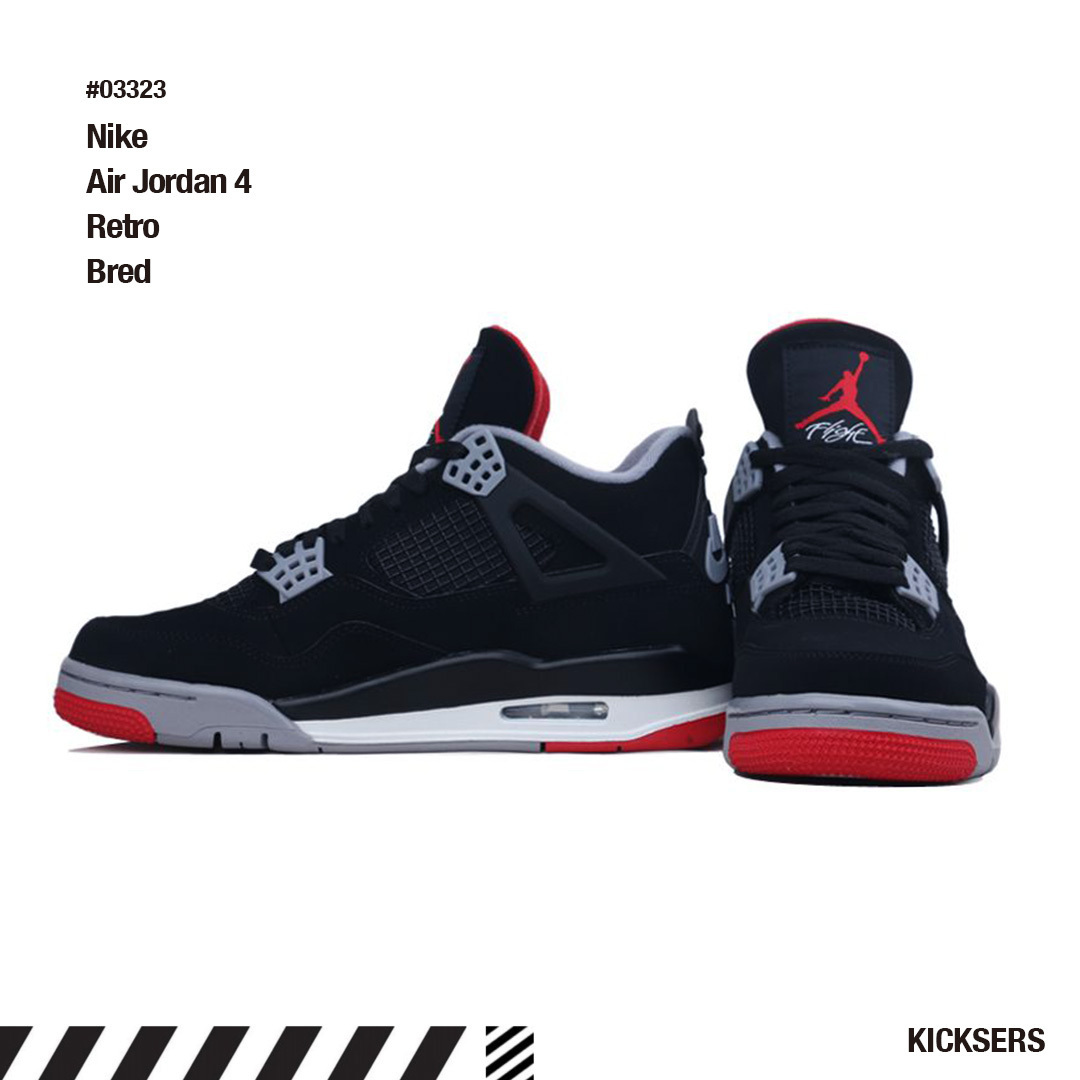 完売必至人気話題！Nike Air Jordan 4 Retro Bred