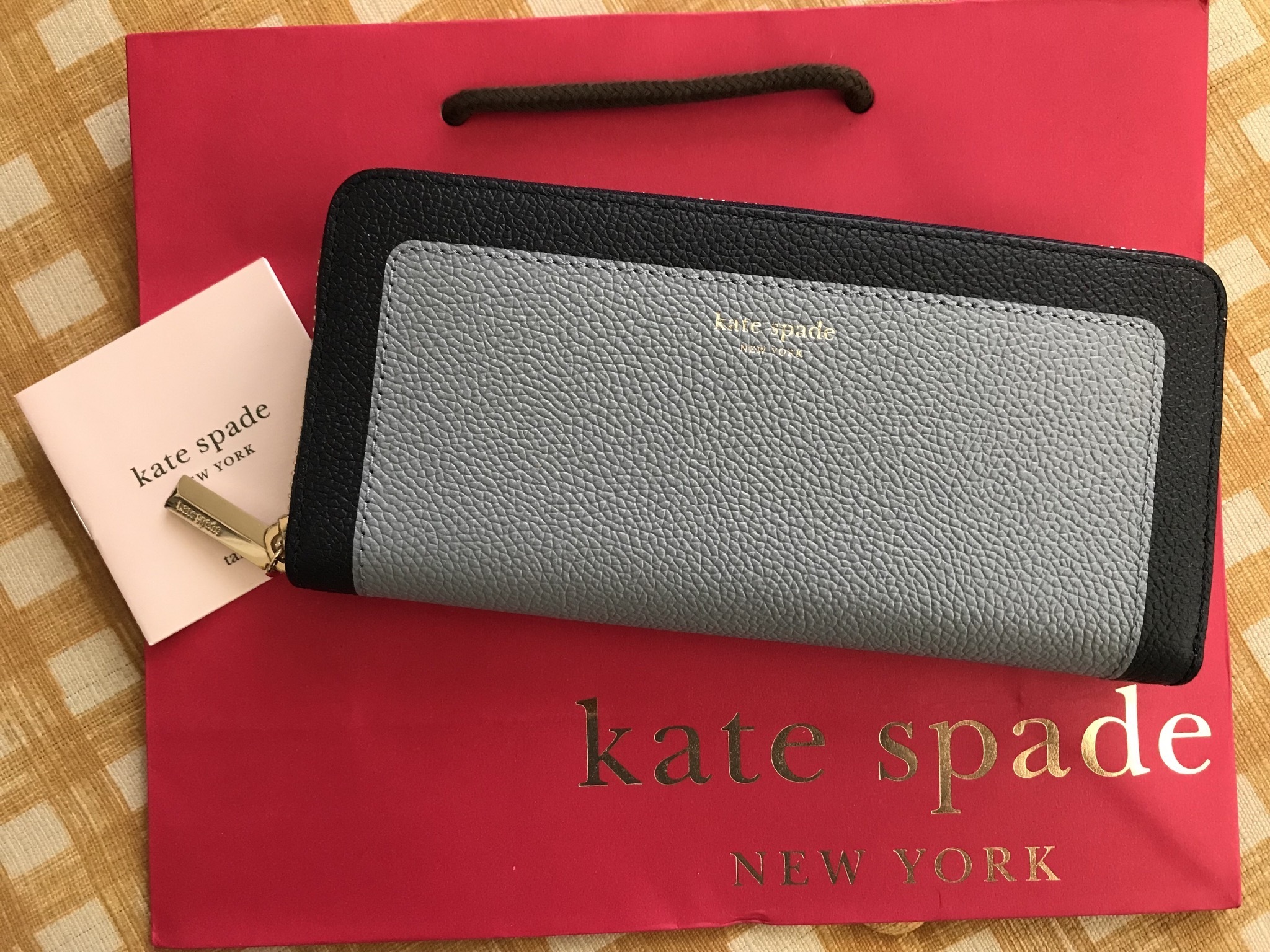 Kate Spade★Margaux Slim Continental Wallet★ブルー長財布