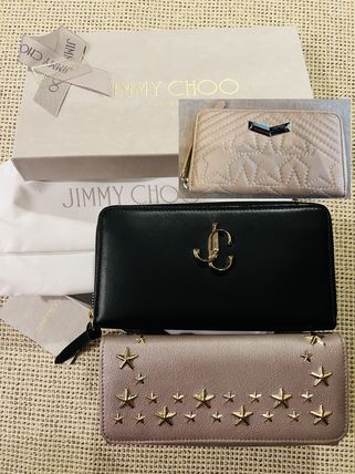 Jimmy Choo 長財布 1-3日で届く Jimmy Choo エンボススター ブラック ジップ長財布(2)