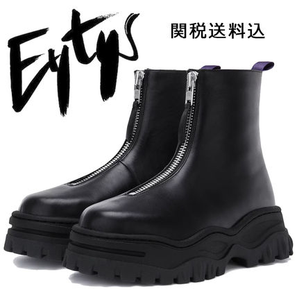 Eytys Unisex Street Style Plain Leather Dad Sneakers Logo Boots から厳選した ブーツ eytys ブーツ