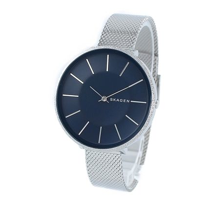 SKAGEN DENMARK Analog Casual Style Round Quartz Watches Stainless Analog Watches