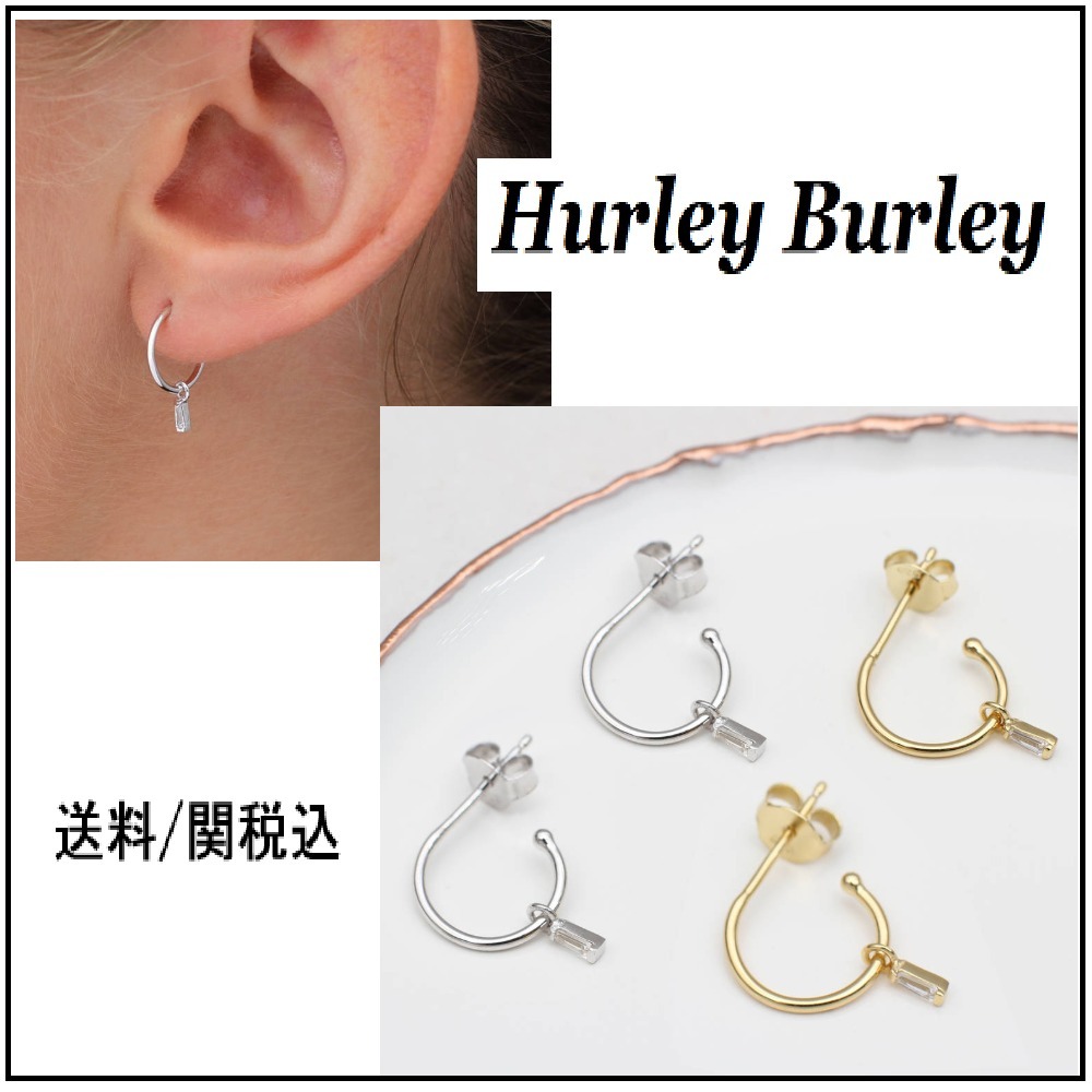【HURLEY BURLEY】人気！ クリスタル ハーフフープ ピアス ♪
