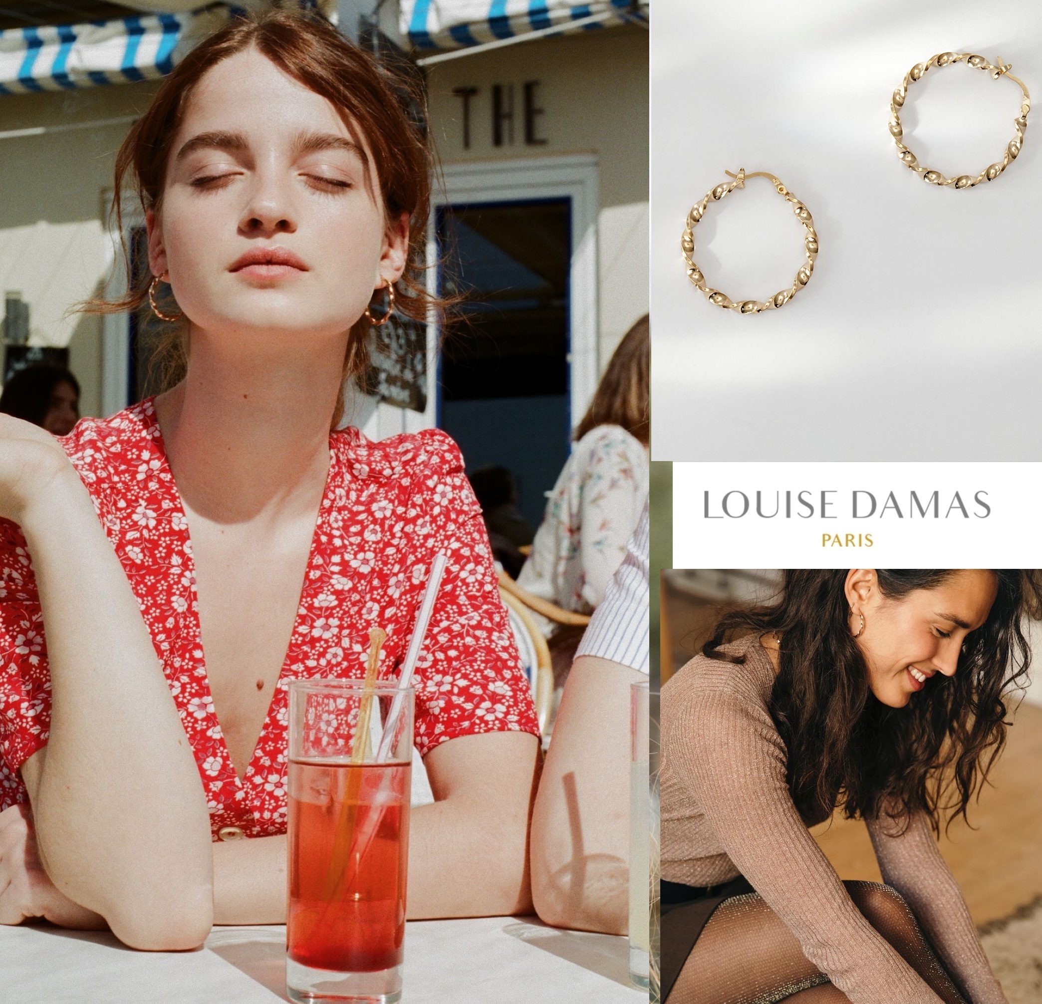 ★パリ発 Louise Damas★Esmeralda クレール ねじれ (大) ピアス