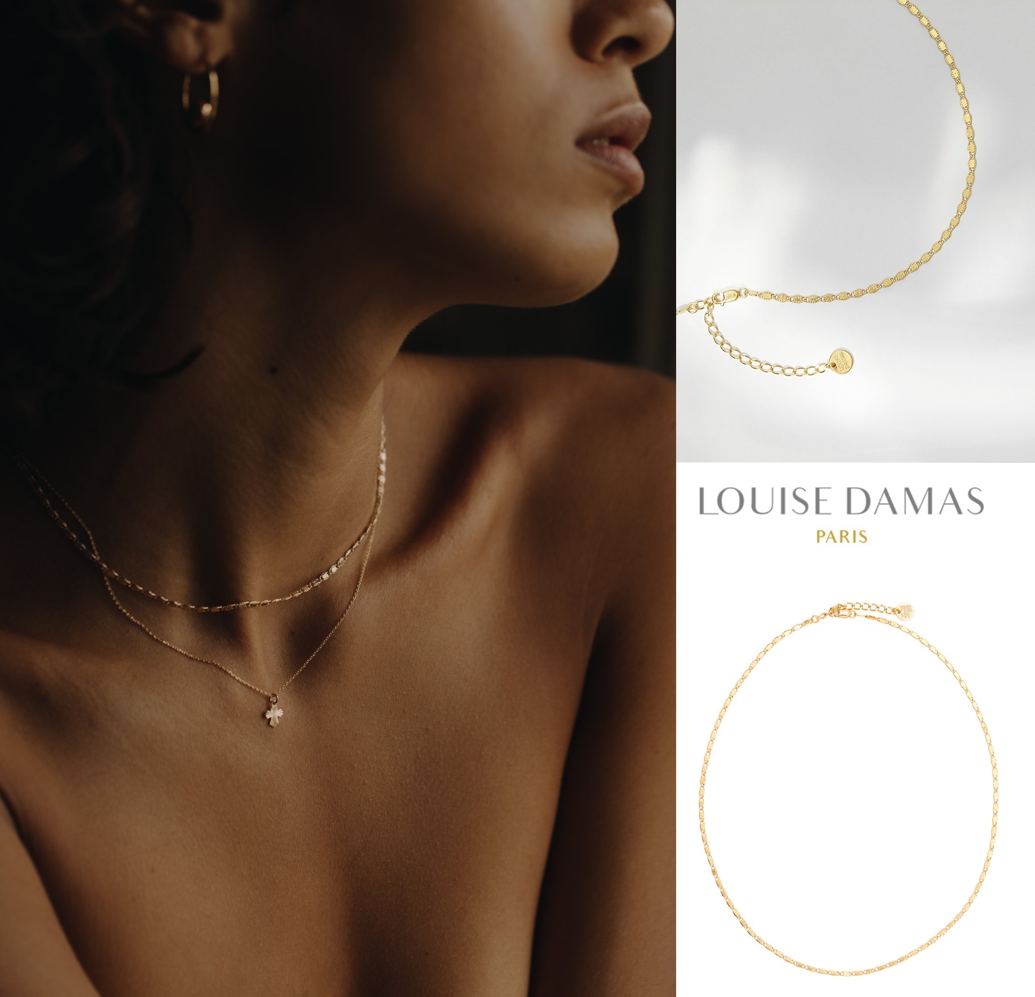 ★パリ発 Louise Damas★ Augustine チェーン ネックレス GOLD