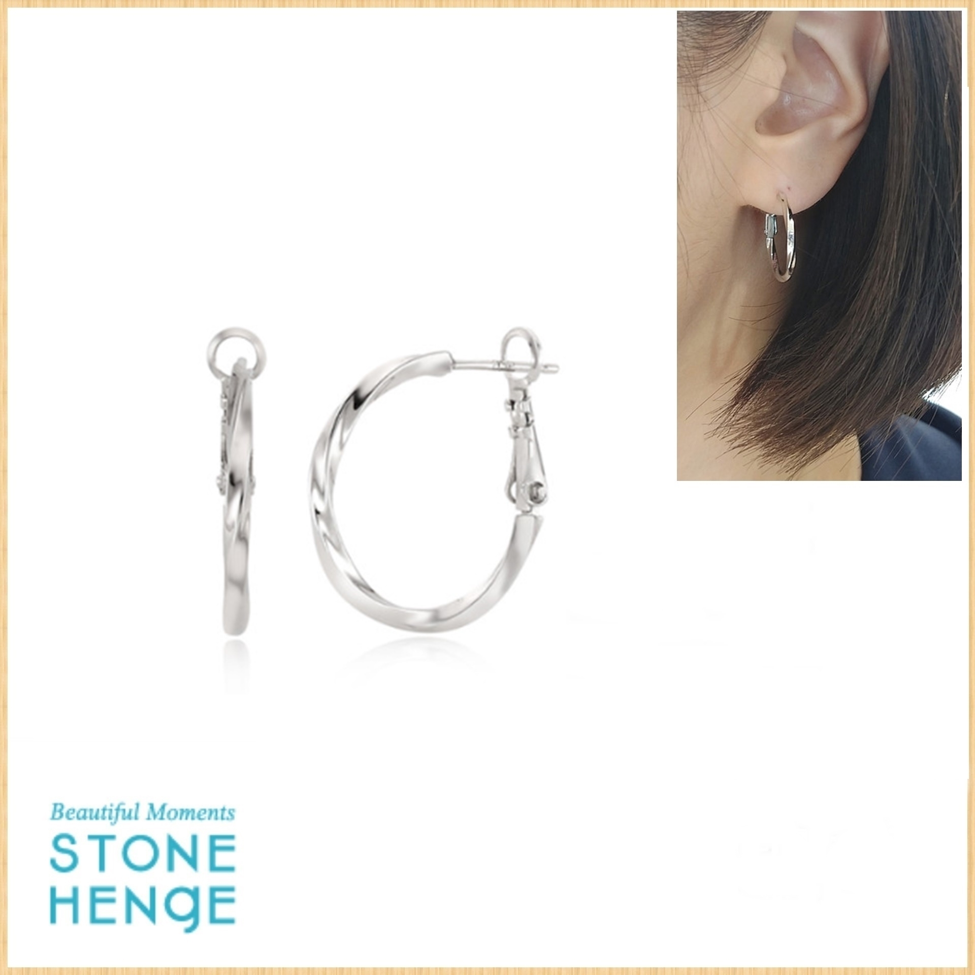 STONE HENgE ストーンヘンジ シルバー ねじり ピアス SC1028