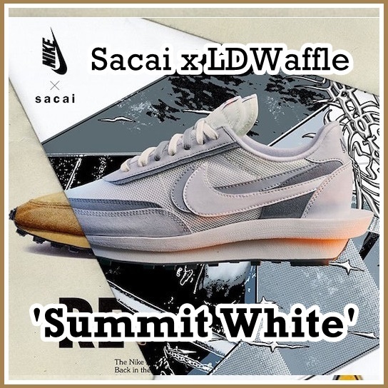 スニーカー Sacai x NIKE LD Waffle Summit White 2019 AW 19