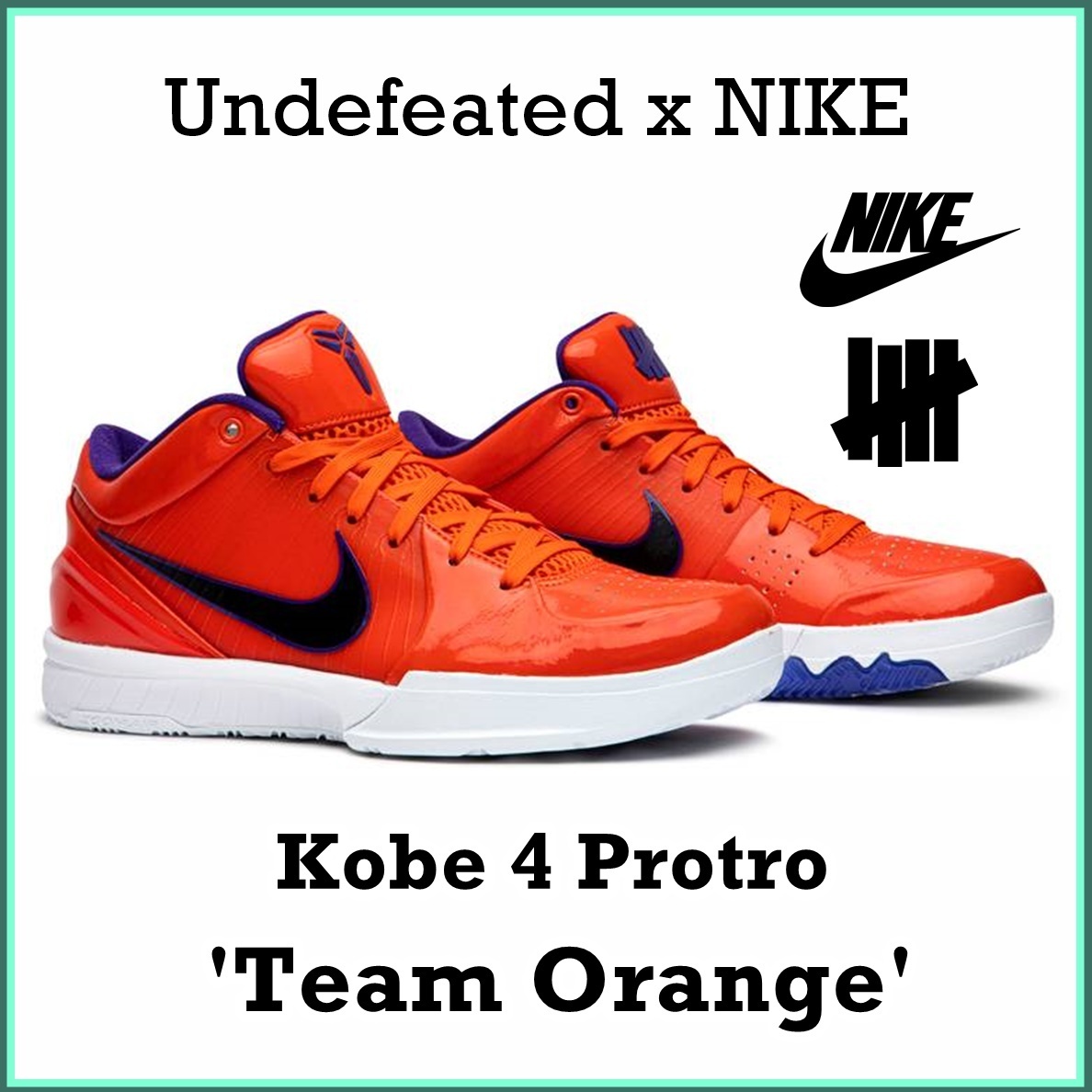 スニーカー Nike Zoom Undefeated x Kobe 4 Protro 'Team Orange' 2019