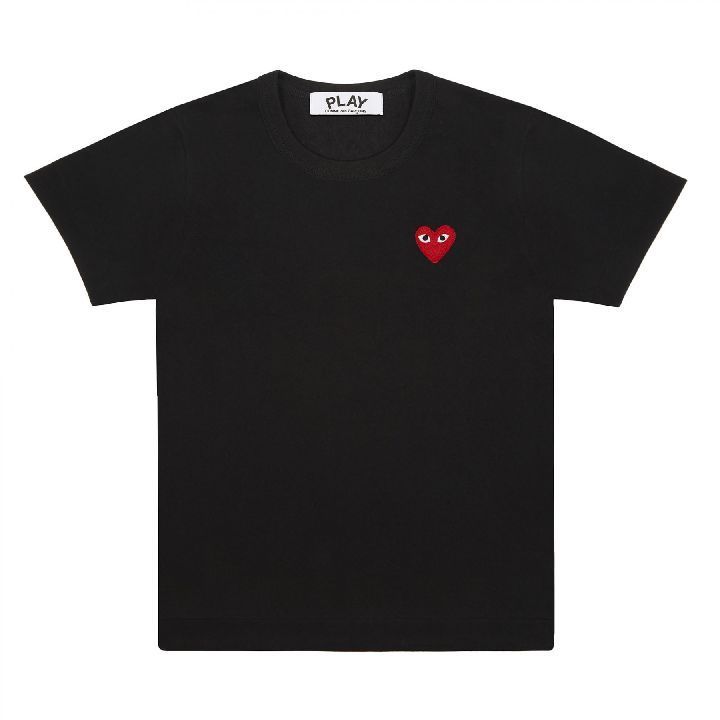 在庫あり1点限りMサイズCOMMEdesGARCONS PLAY Tシャツ 赤ロゴ