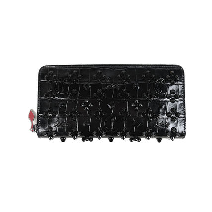 Christian Louboutin Long Wallets Studded Leather Long Wallet  Long Wallets