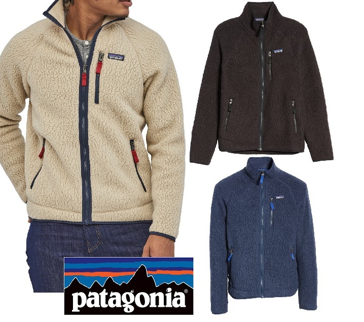 メンズ【Patagonia】3色Retro Pileフリースジャケット