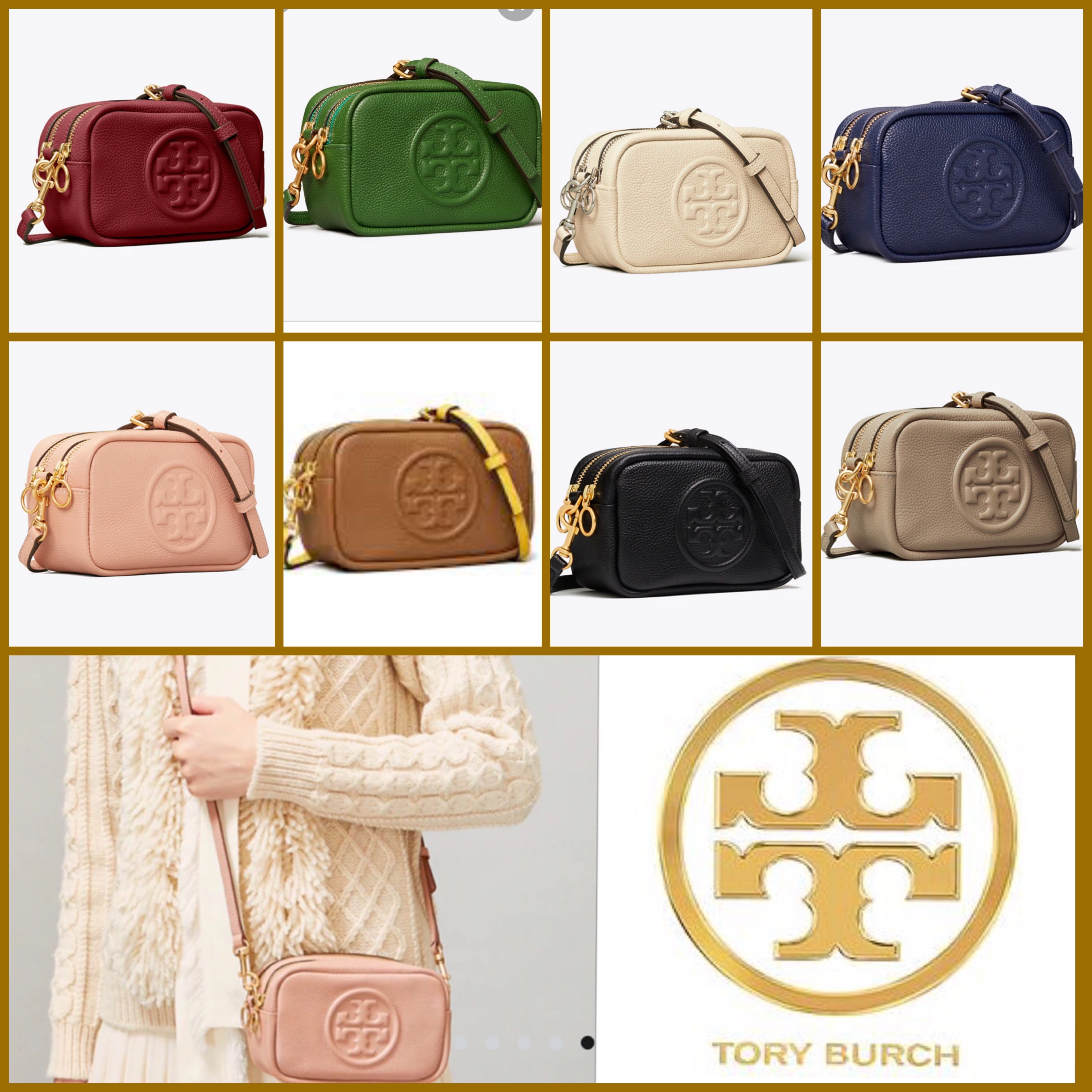 Shop Tory Burch PERRY 2019-20FW 2WAY PERRY BOMBÉ MINI BAG Leather crossbody  by Ocean_MaMa | BUYMA