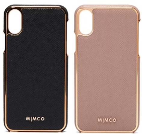 きれい上品レザー調★MIMCO★ロゴ入り SUBLIME HARD CASE iPhone