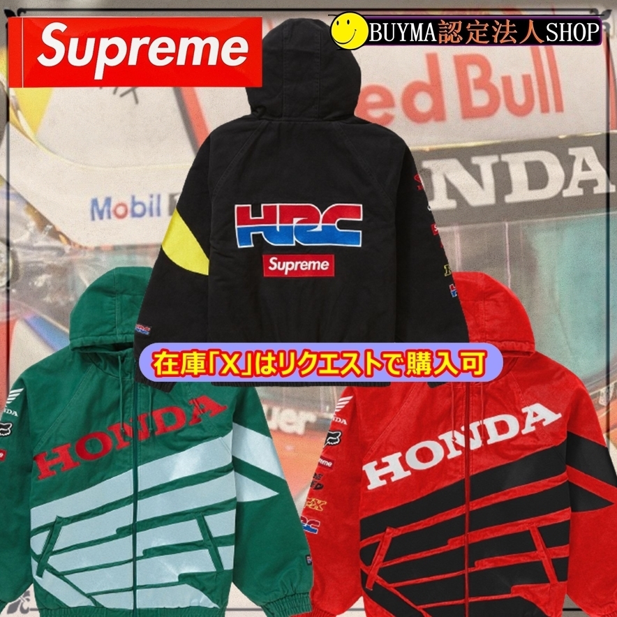 Supreme Honda Fox Racing Puffy Zip Up Work Jacket AW19 WEEK6