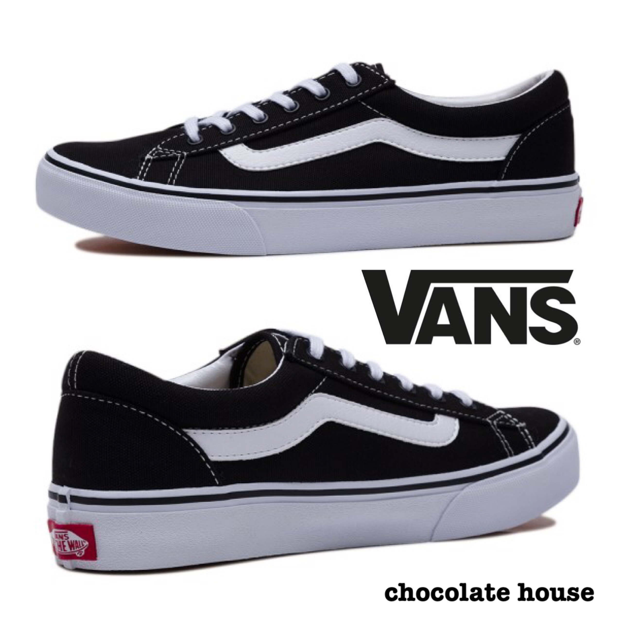 国内発【VANS】RIPPER ヴァンズ リッパー BLACK/WHITE