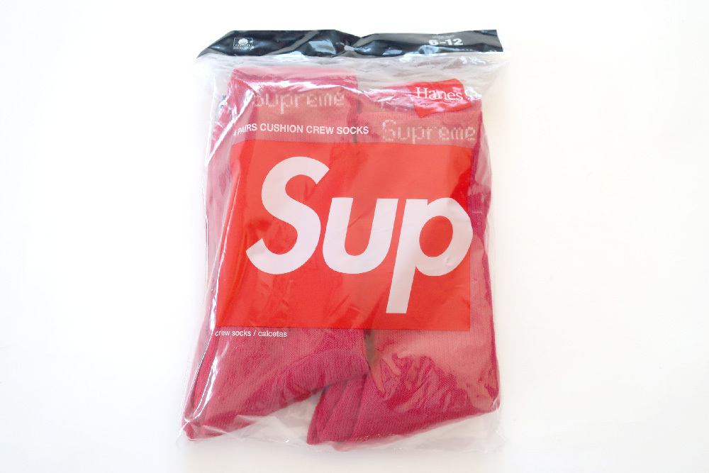 Supreme Hanes Crew Socks (4 Pack)ヘインズクルーソックス