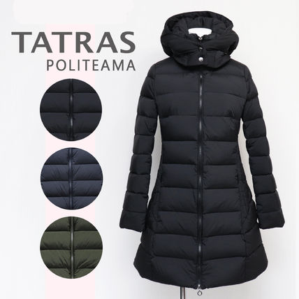 TATRAS Down Jackets Star Nylon Blended Fabrics Street Style Bi-color Plain