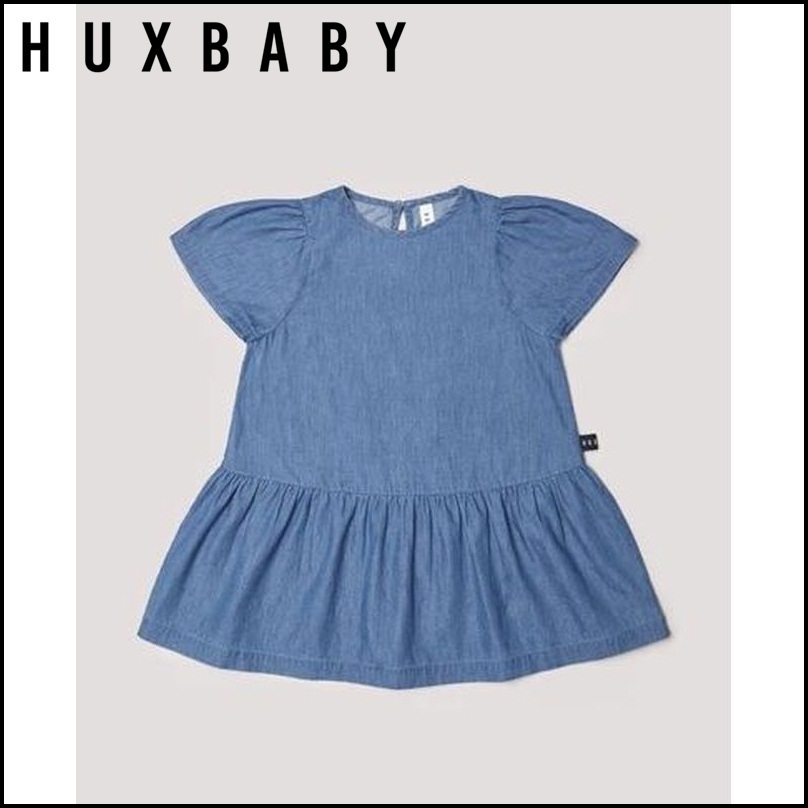 NEW!HUXBABYかわいいシャンブレーワンピース