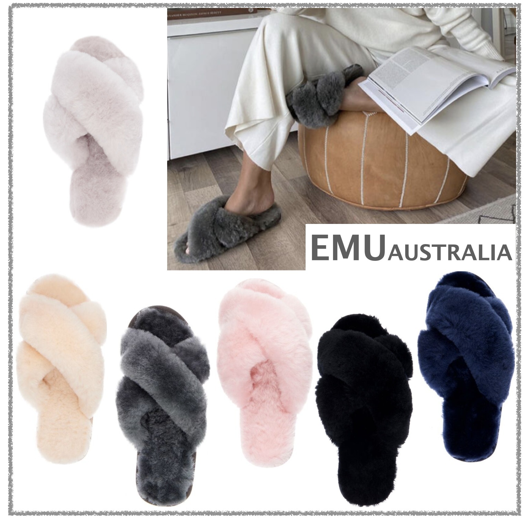 [EMU Australia]*Mayberry*シープスキン スリッパ