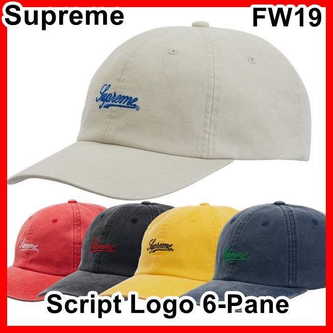 キャップ Supreme Script Logo 6-Panel FW 19 AW 19 WEEK 7