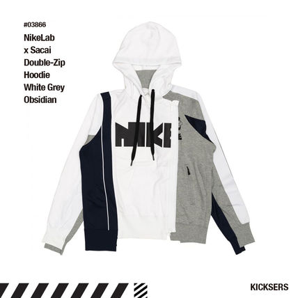 【sacai】 Print Hoodie プリントフーディ パーカー ホワイト sacai: White WTAPS Edition Flock Print Hoodie | SSENSE UK