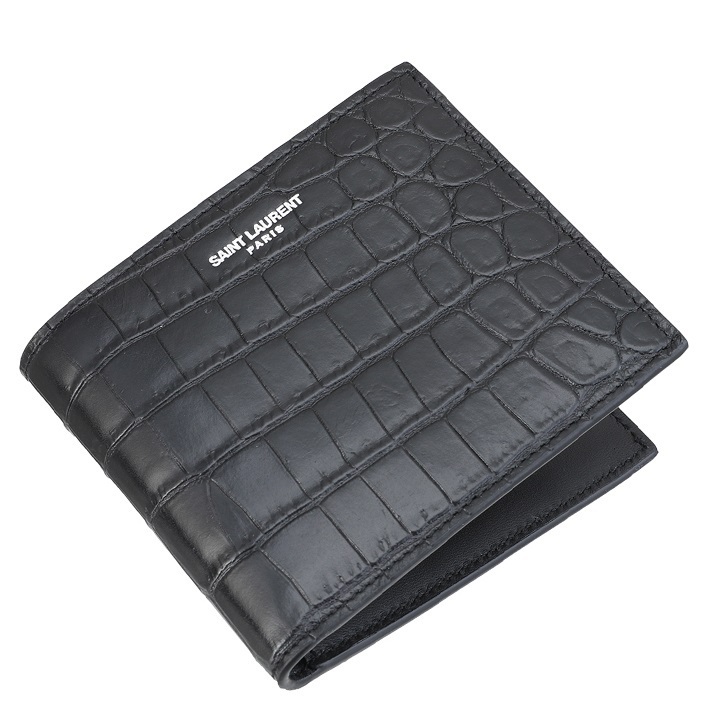 Saint Laurent 19AW Stamp cocco 二つ折り財布_BLACK