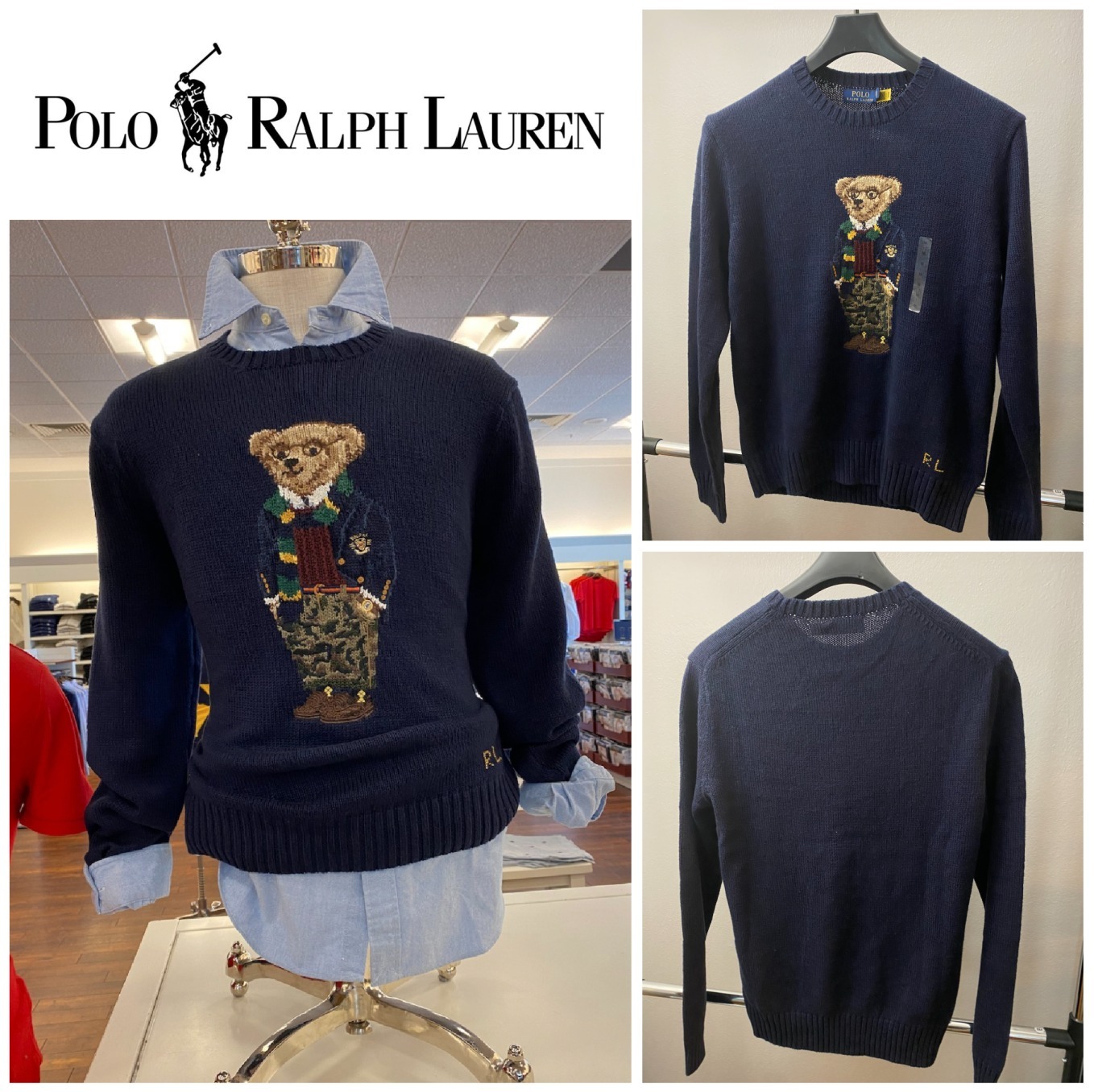 【RALPH LAUREN】☆入手困難☆超人気☆Bear セーター ニット・セーター 【RALPH LAUREN】☆入手困難☆超人気☆Bear セーター ニット・セーター