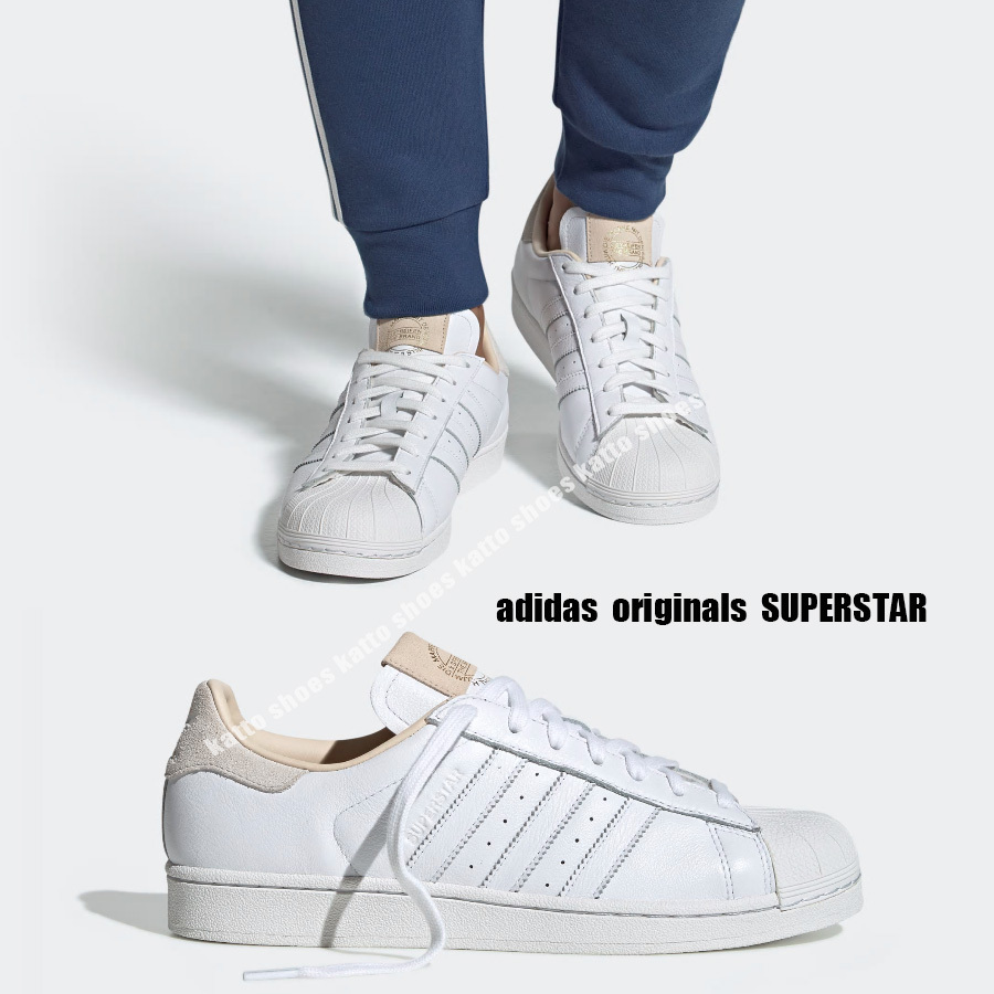 adidas★SUPERSTAR★兼用★ホワイト×ベージュ系