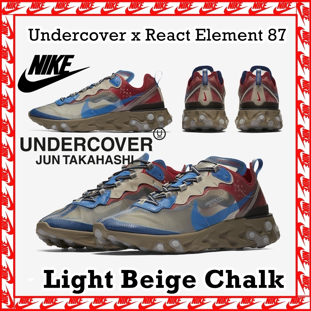 スニーカー NIKE Undercover x React Element 87 'Light Beige' Chalk 2018