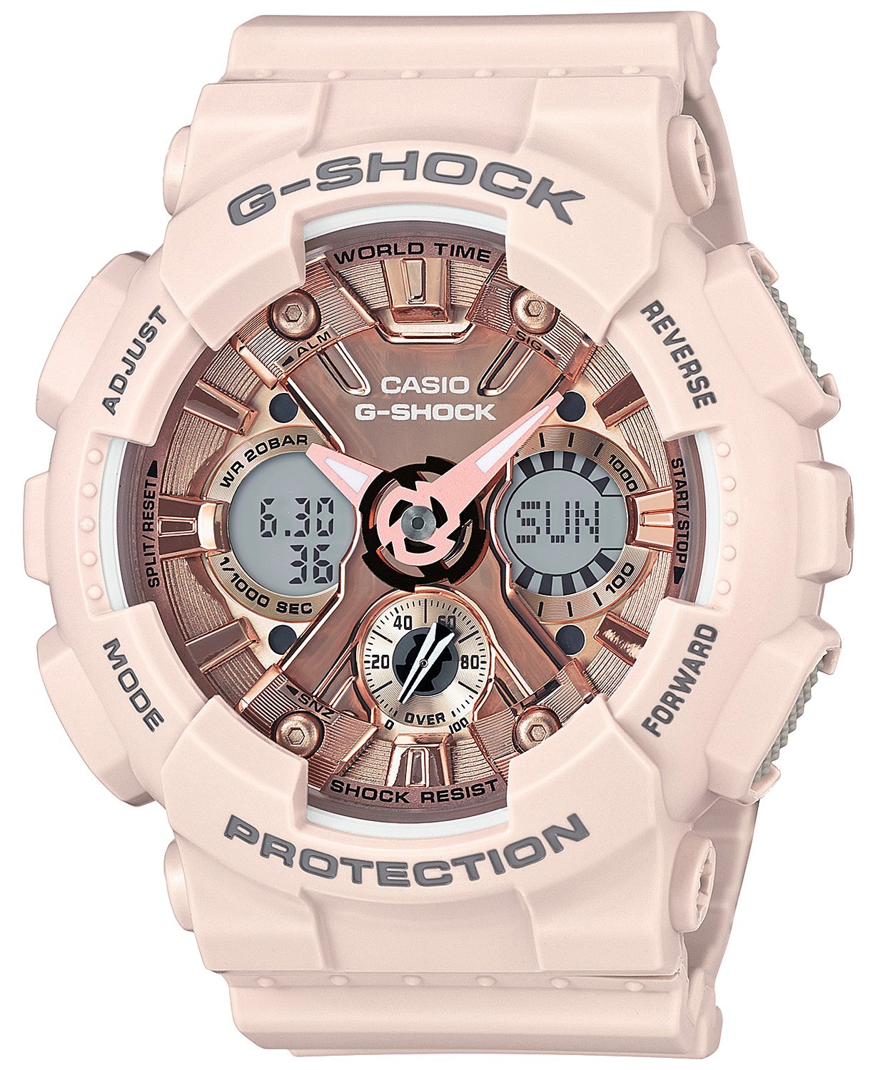 大人気★Casio G-SHOCK Blush S Peach Resin GMAS120MF-4A★