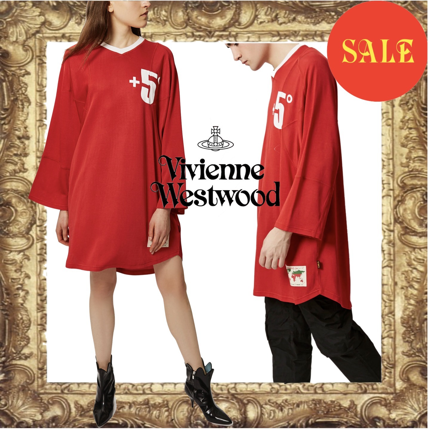 SALE☆Vivienne Westwood オーバーサイズ Tシャツ ワンピ UNISEX
