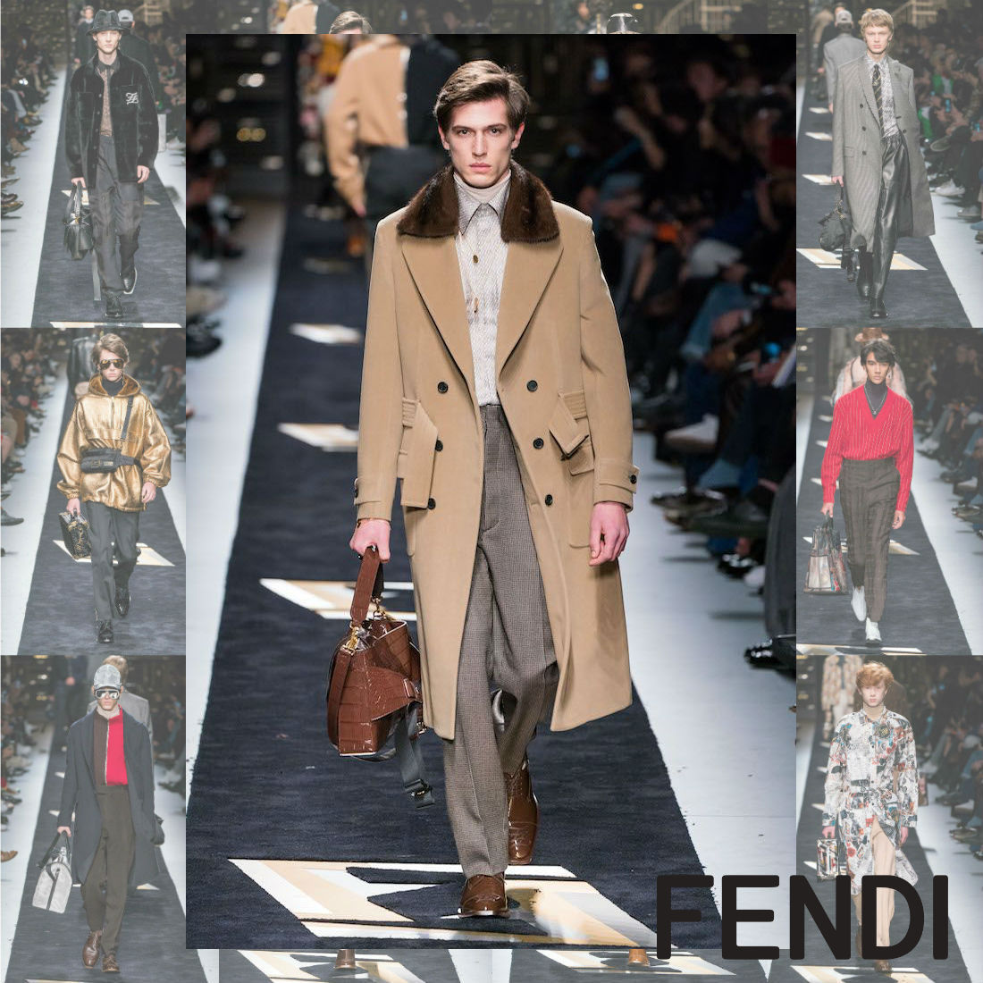 LEON掲載 FENDI ミンクファー ベルテッド ロングコート (FENDI