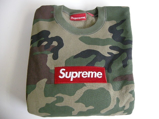 15AW◆sz M 手元に在庫有 関税なし国内発送Supreme box crewneck