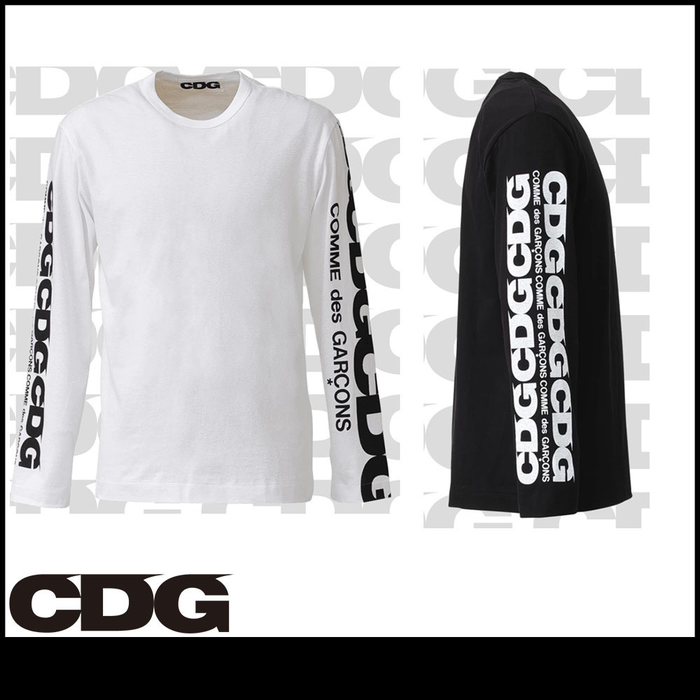 COMME des GARCONS*CDG ロゴ ロング 長袖 スリーブ Tシャツ1