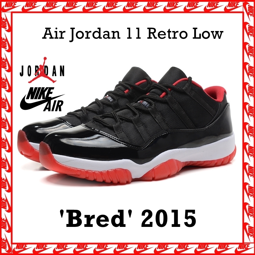 スニーカー NIKE Air Jordan 11 Retro Low 'Bred' SS 15 2015