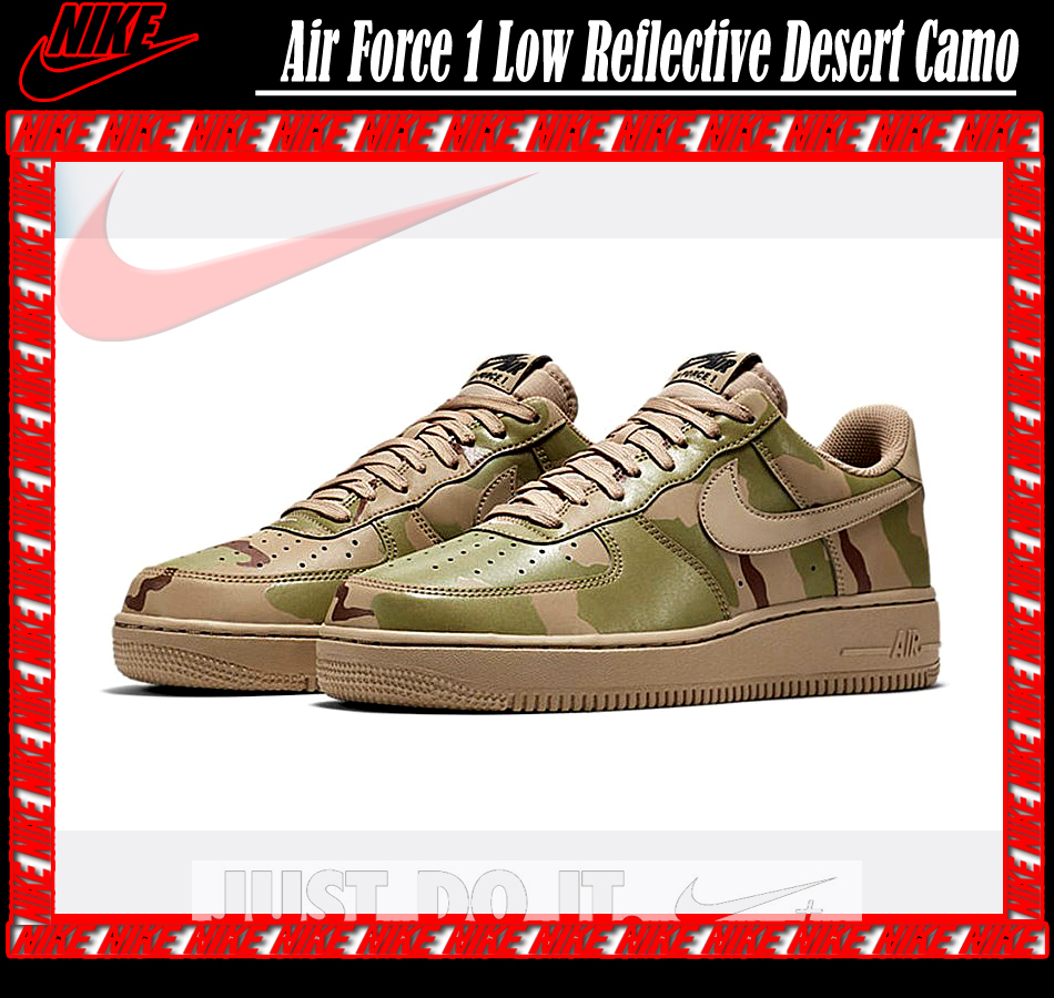 ★ Nike ★ Air Force 1 Low Reflective Desert Camo