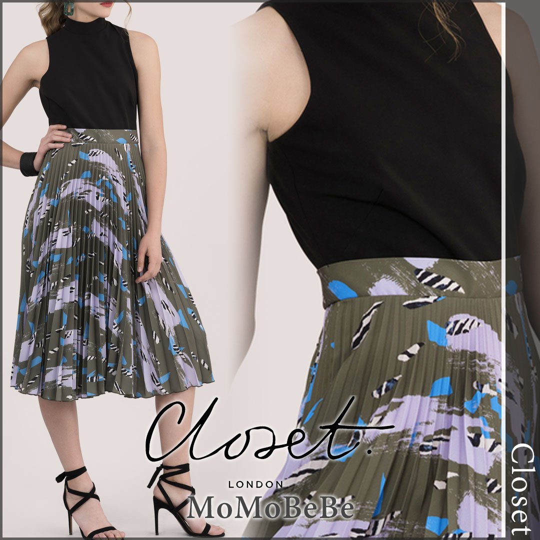 【国内発送・関税込】CLOSET プリーツスカートワンピース 華麗