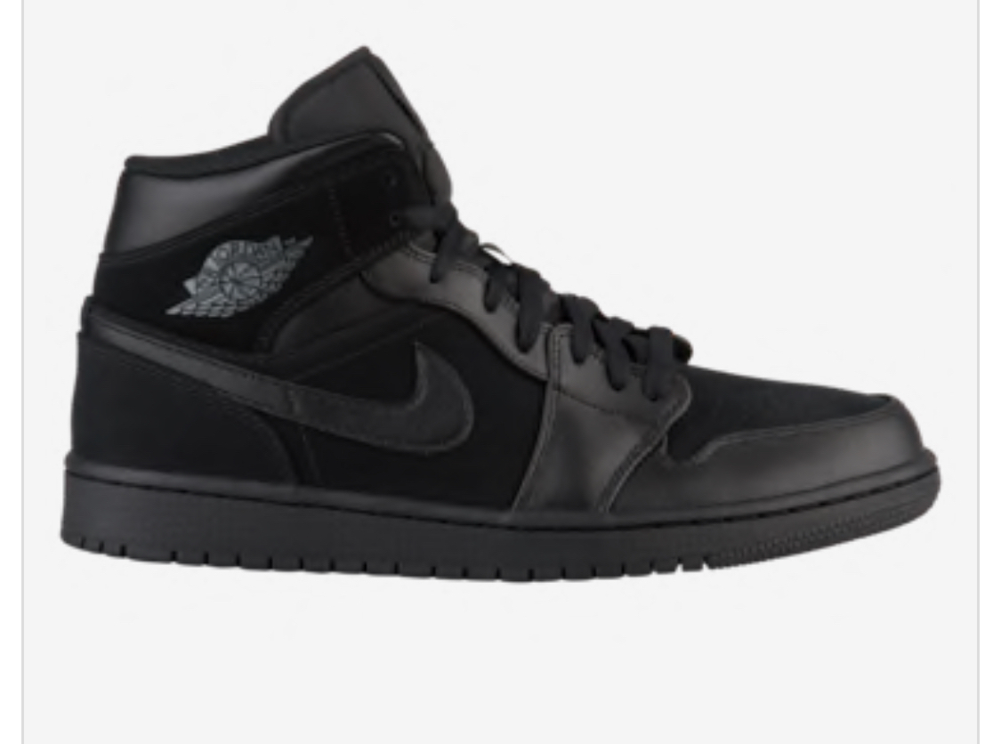 ★ Nike ★ Jordan AJ 1 Mid “ Black Dark Grey “