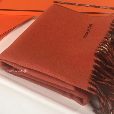即日対応☆Hermes レクトヴェルソ カシミヤ100% マフラー