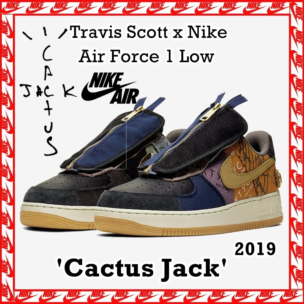 スニーカー Travis Scott x NIKE Air Force 1 Low 'Cactus Jack' AW 19 2019