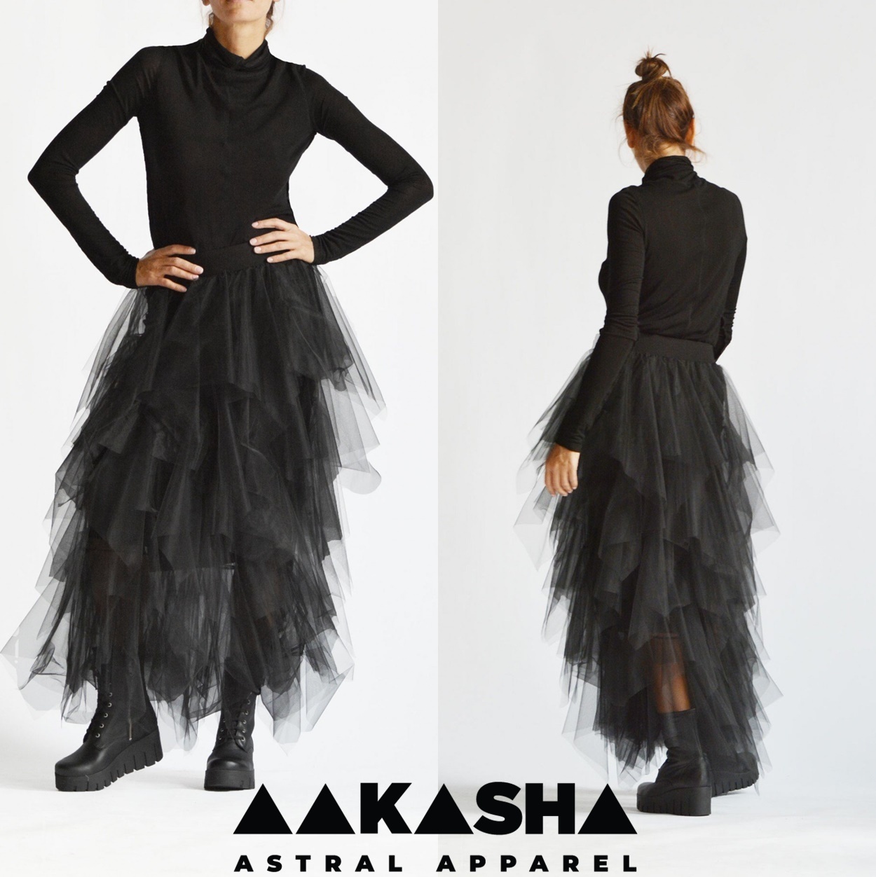 超格安一点 マキシ ギャザー 【Aakasha】チュール スカート 黒 ボトムス スカート 超格安一点 マキシ ギャザー 【Aakasha】チュール スカート 黒 ボトムス スカート
