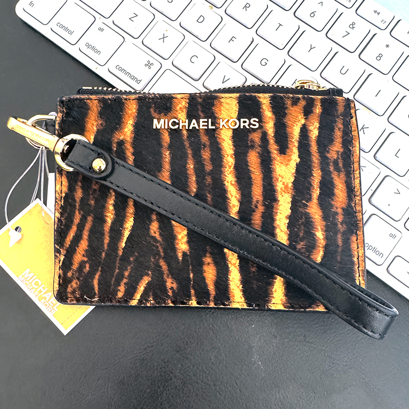日本未入荷★MICHAEL KORS アニマル模様カード＆コインケース