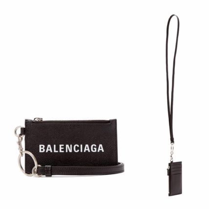 国内発☆BALENCIAGA ネックストラップ付カードコインケース