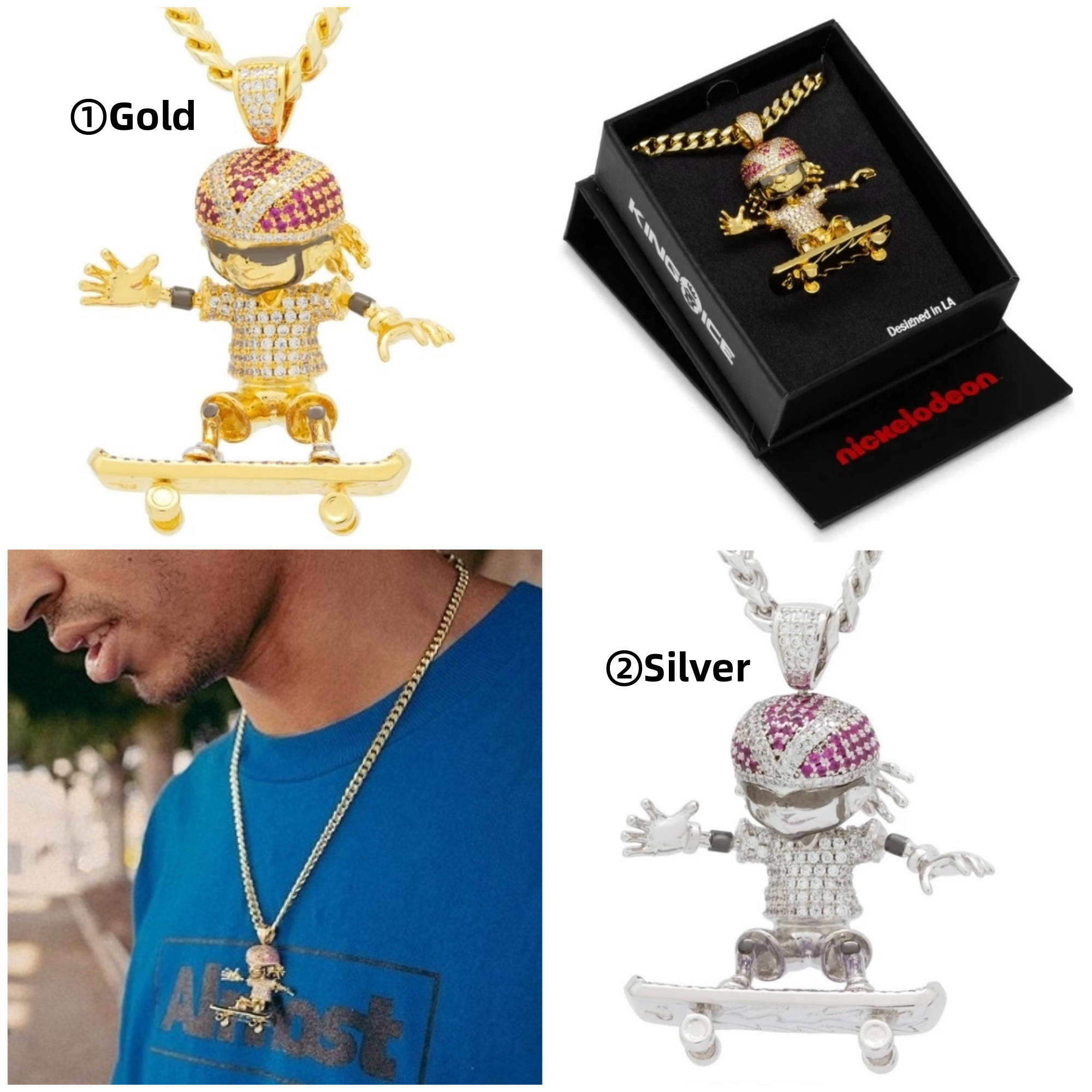 送料税込【Rocket Power x King Ice】Otto ネックレス/国内発送