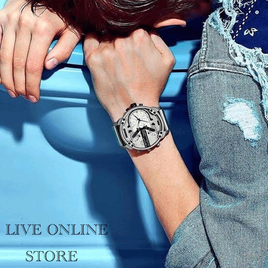 DIESEL アナログ時計 ★セール!大人気!★ ディーゼル クロノグラフ シルバー♪(6)