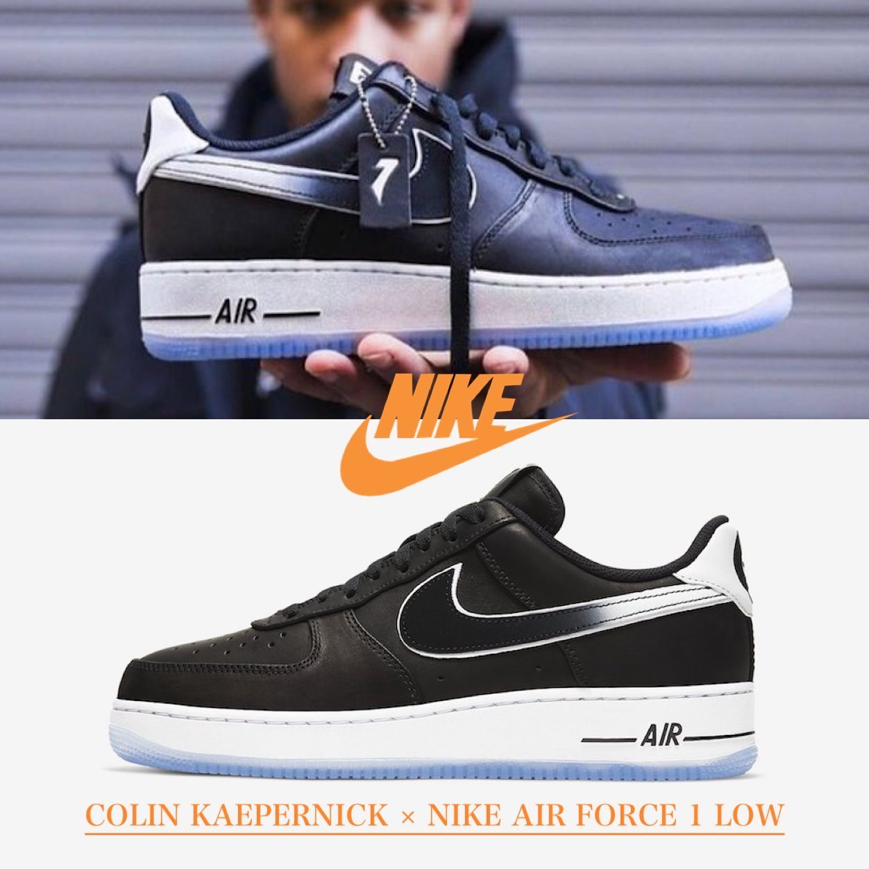 COLIN KAEPERNICK × NIKE AIR FORCE 1 LOW - エアフォースワン