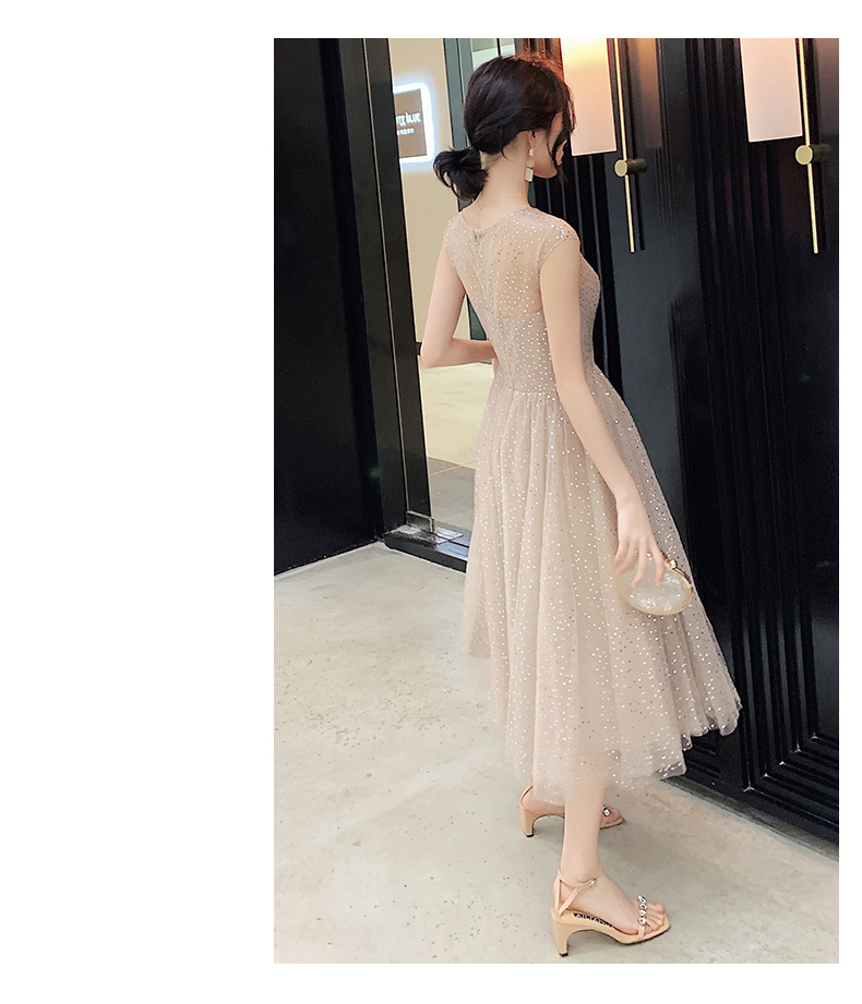 ◆結婚式パーティー カシュクール ドット ワンピース ドレス ◇結婚式パーティー カシュクール ドット ワンピース ドレス