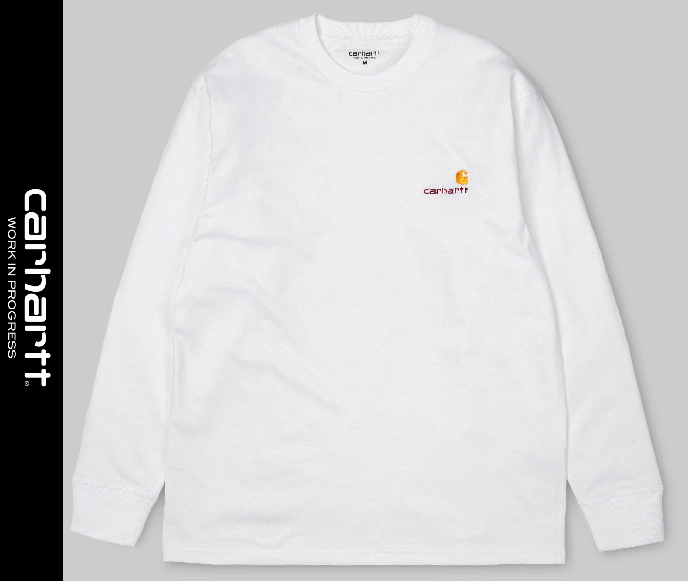 ★ドイツ発/送関込*Carhartt*新作*AMERICANロゴ刺繍長袖TシャツW