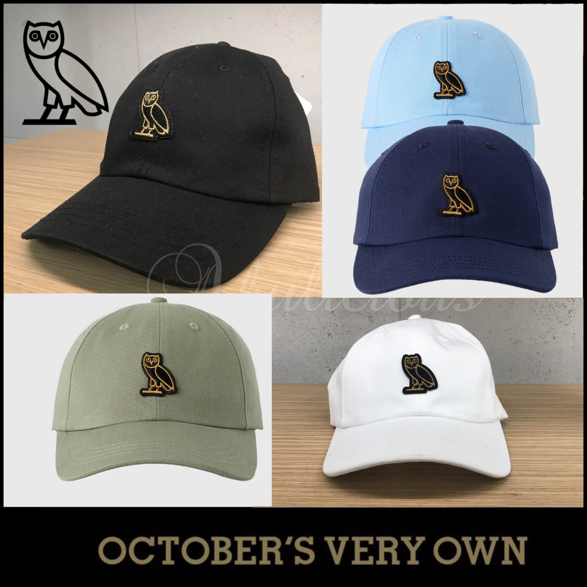 OVO☆Drake人気！OVO ESSENTIALS CAP コットンロゴキャップ