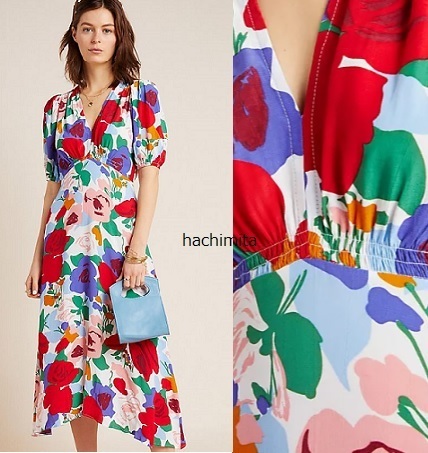 ワンピース Faithfull Anita V-Neck Midi Dress